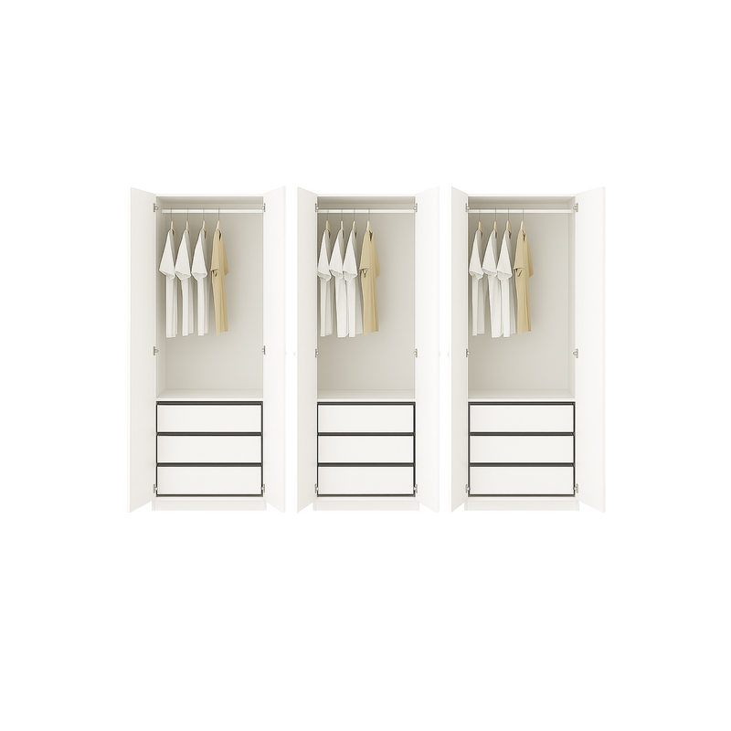 IKEA PAX – 3 kasten met deuren, professioneel gemonteerd