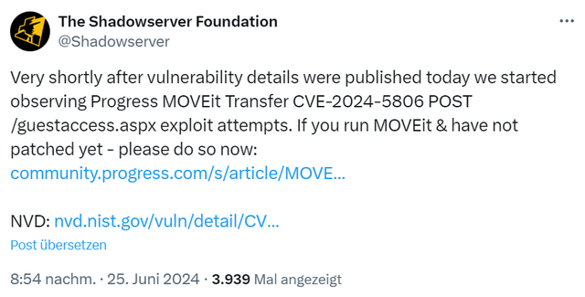 Progress MOVEit Transfer CVE-2024-5806