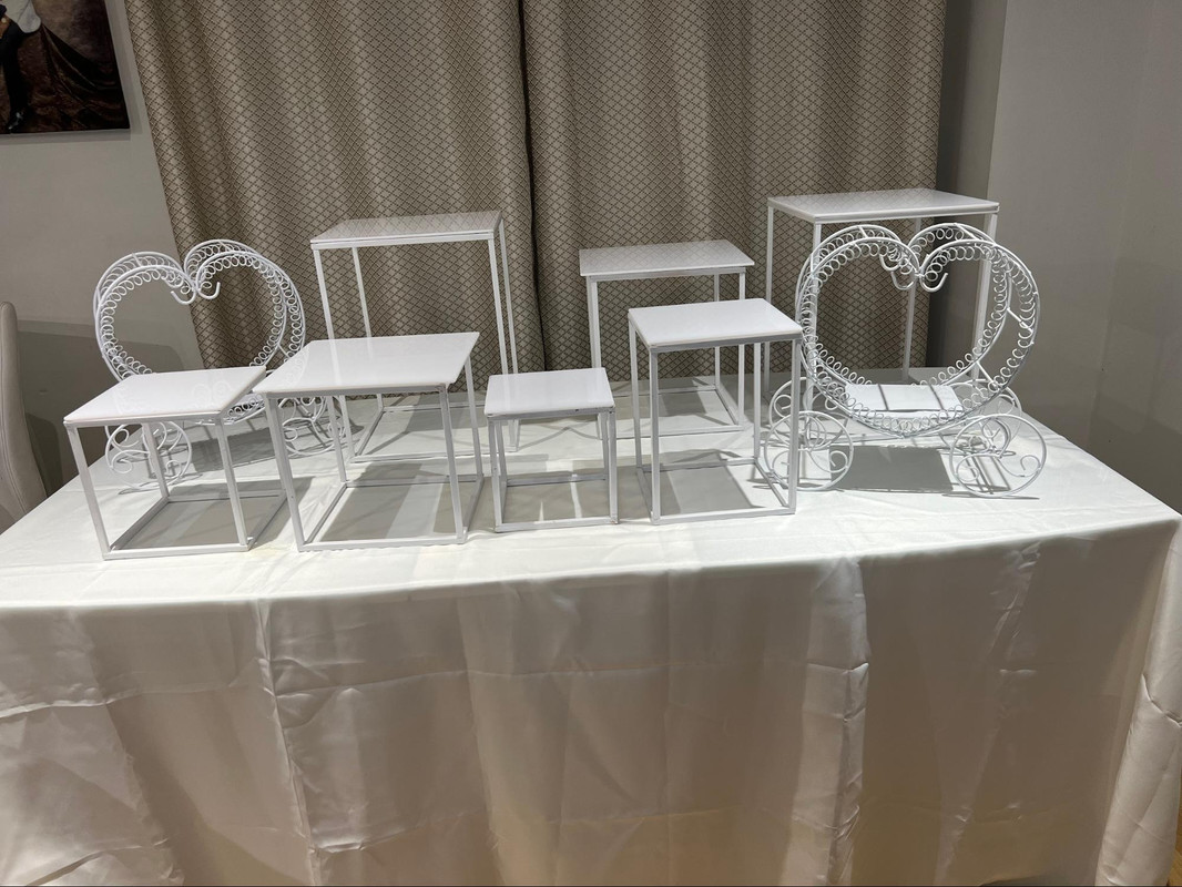 White Acrylic Risers