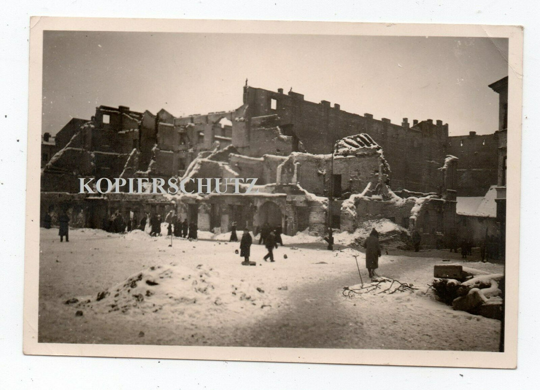 Polen 1939 Warschau Einheimische Volkstyp Armband zert. gesprengete Gebäude