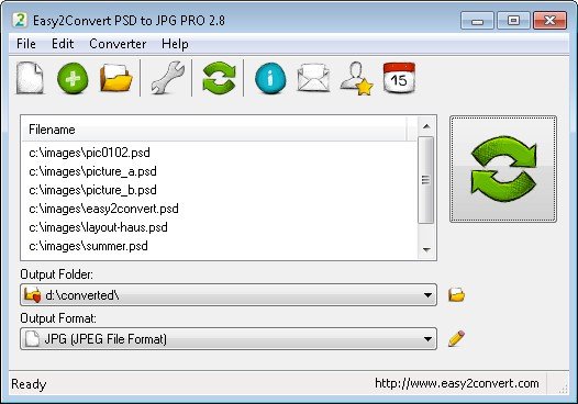 Easy2Convert PSD to JPG Pro v3.1