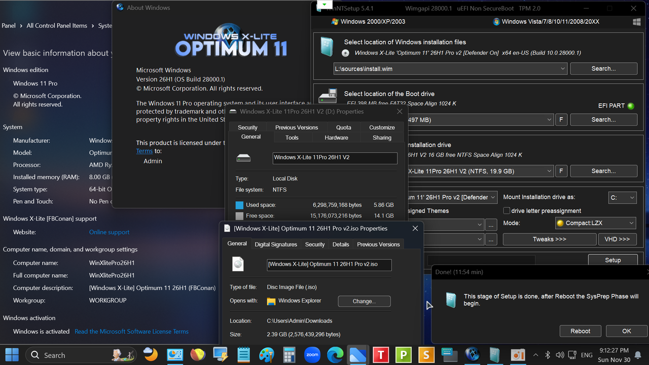 2025-11-30-211227-Windows-X-Lite-Optimum-11-26H1-v2-(Canary-Build-28000-1).png