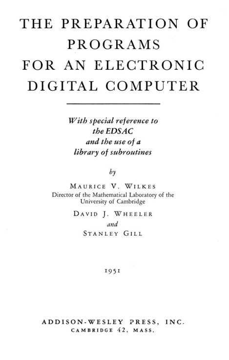 Ma Demo Breakout sur l'EDSAC (1949) EDSAC-Book1951