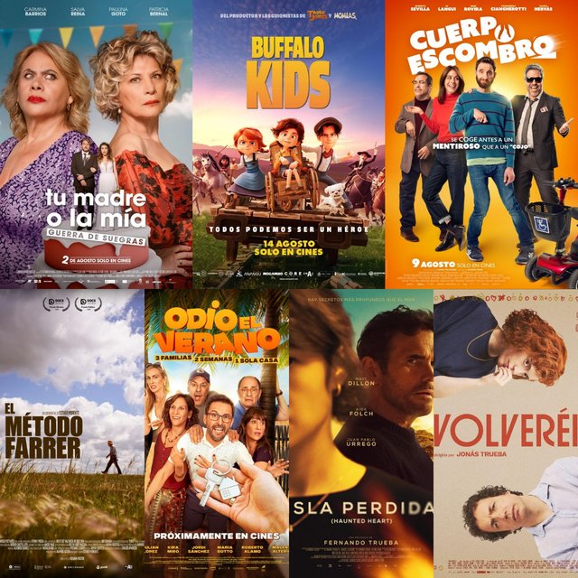 LAS PELÍCULAS ESPAÑOLAS QUE SE ESTRENAN EN CINES ESTE MES DE AGOSTO DEL AÑO 2024