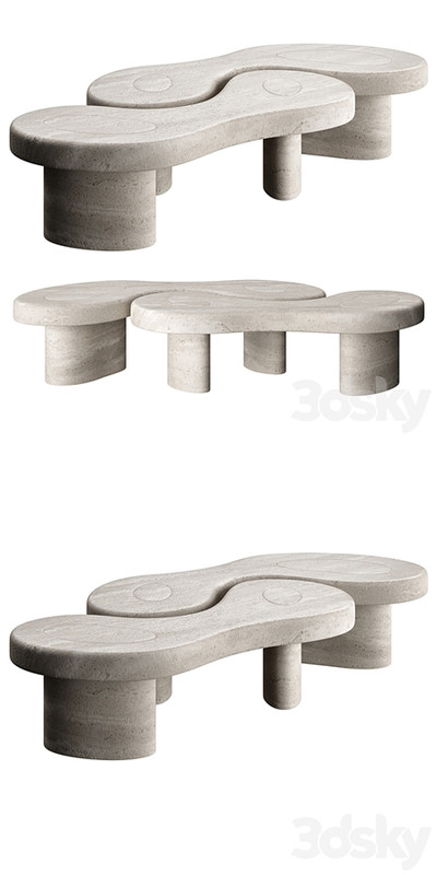 U&ME TABLE TRAVERTINE