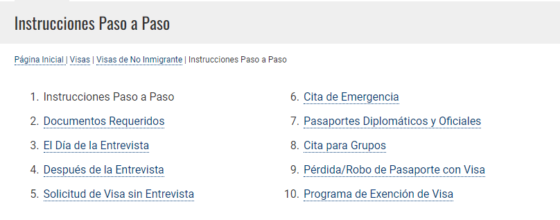 Visas de No Inmigrante: Instrucciones paso a paso - Sitio Of - Viajar a USA tras viaje a Cuba: necesito visado? - Foro USA y Canadá