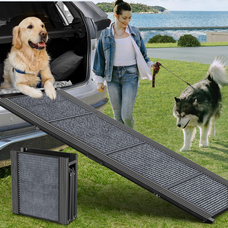Dog Ramp for Car 63in Folding Up to 250lbs