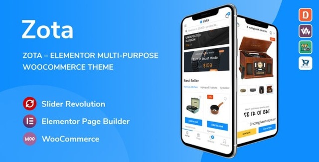 Zota – Elementor Multi-Purpose WooCommerce Theme Wp