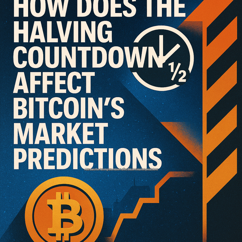 How does the halving countdown affect Bitcoin's market predictions