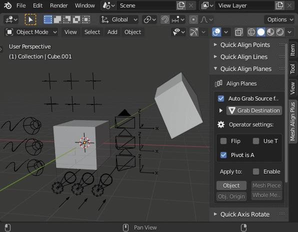 Move non-mesh objects