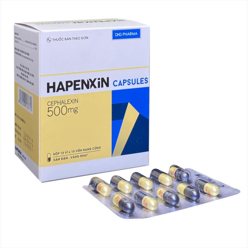 Hapenxin capsules (xám đậm-vàng nhạt) - DHG - Hộp 100 viên