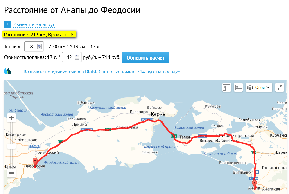 Краснодар крымский мост расстояние на машине. Маршрут от Анапы до Крыма. Маршрут Анапа Феодосия. Дорога из Анапы в Крым.