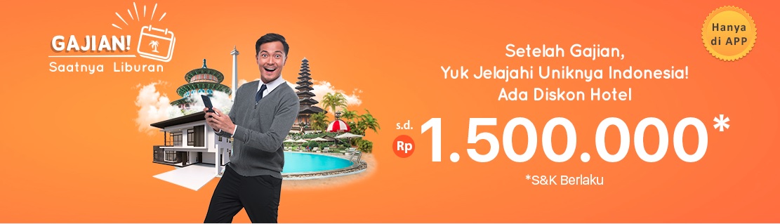 Diskon Menginap di Hotel Domestik hingga Rp 1.5 Juta