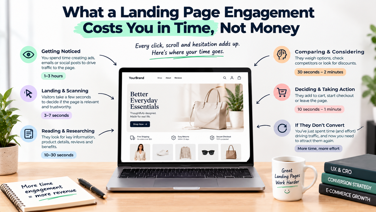 What a landing page engagement costs you in time, not money
