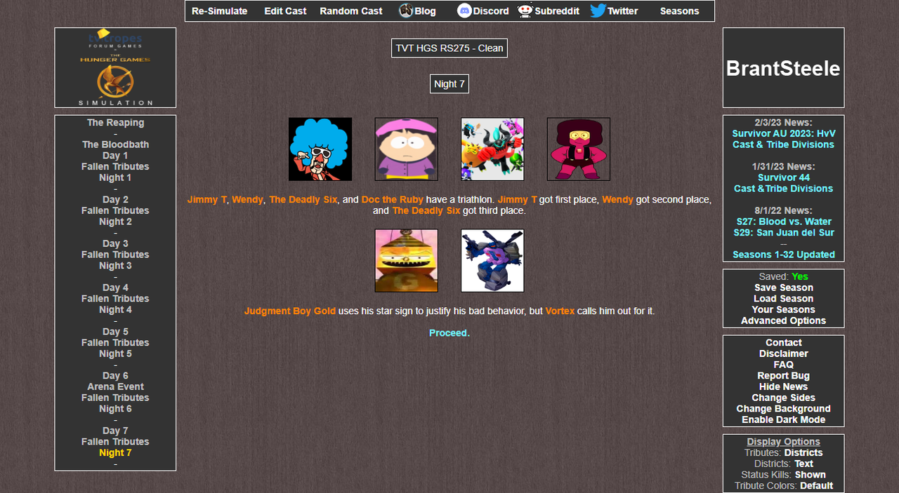 2023-05-02 - 20-36-54 - BrantSteele Hunger Games Simulator