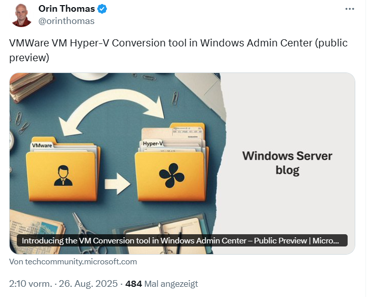 Microsoft VM Conversion Tool