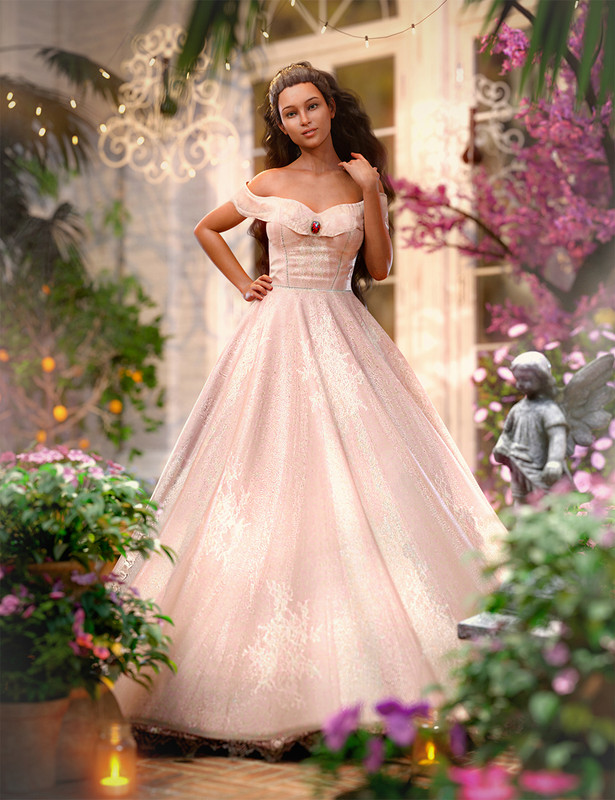 dForce Wishful Princess Outfit for Genesis 8 and 8.1 Females dForce Wishful Princess Outfit for Genesis 8 and 8.1 Females