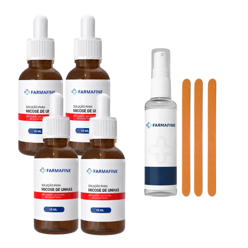 Kit da solução para micose — 4 frascos