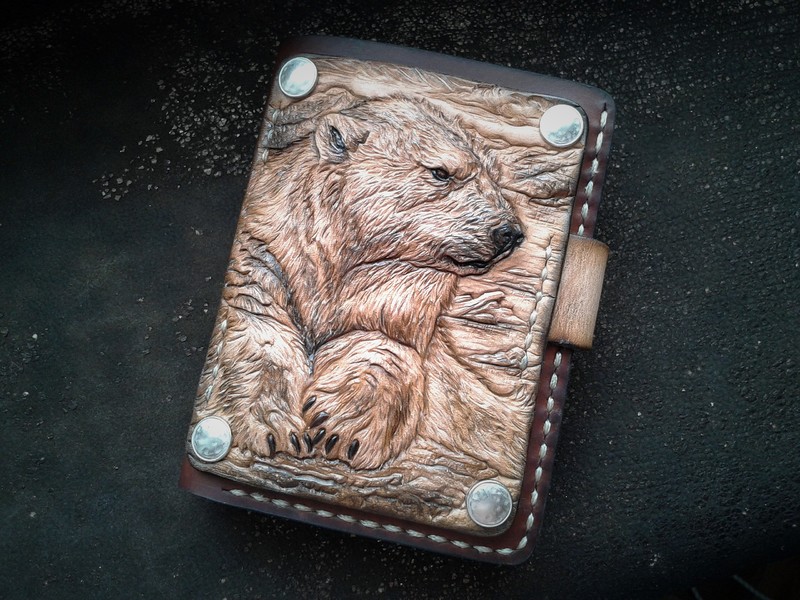 кошелек медведь белый1