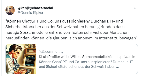 Risiko ChaptGPT & Co.