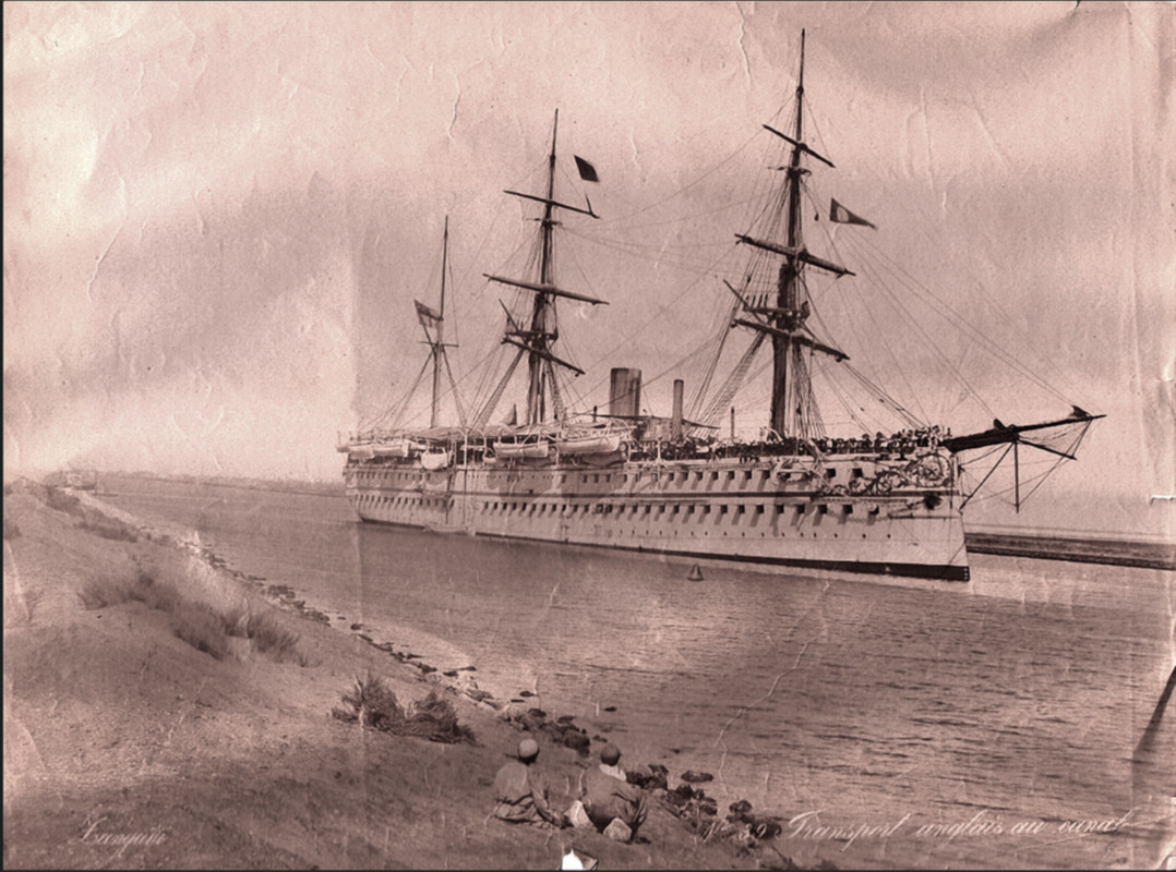 HMS Crocodile в  Суэцком канале-1