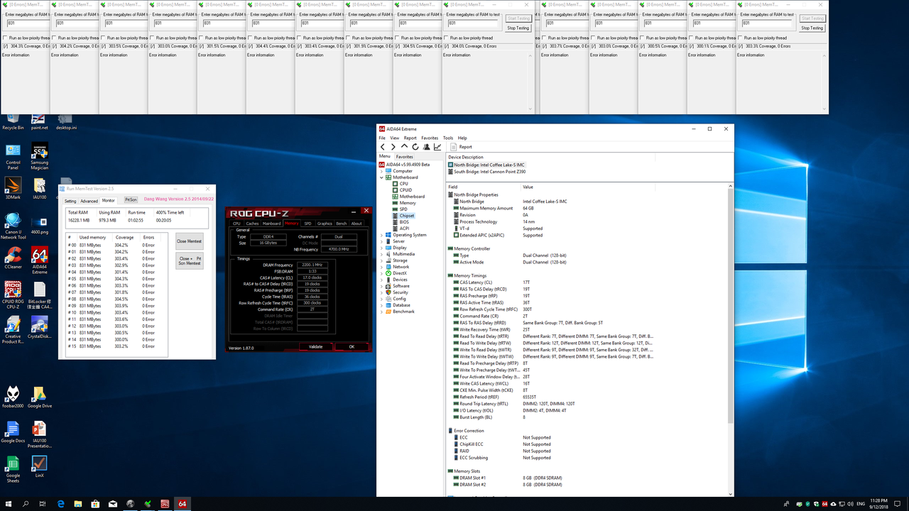 G.Skill Trident Z 4266 @4400C17-19-19-36-300-65535 9-4-7-5 28 12
