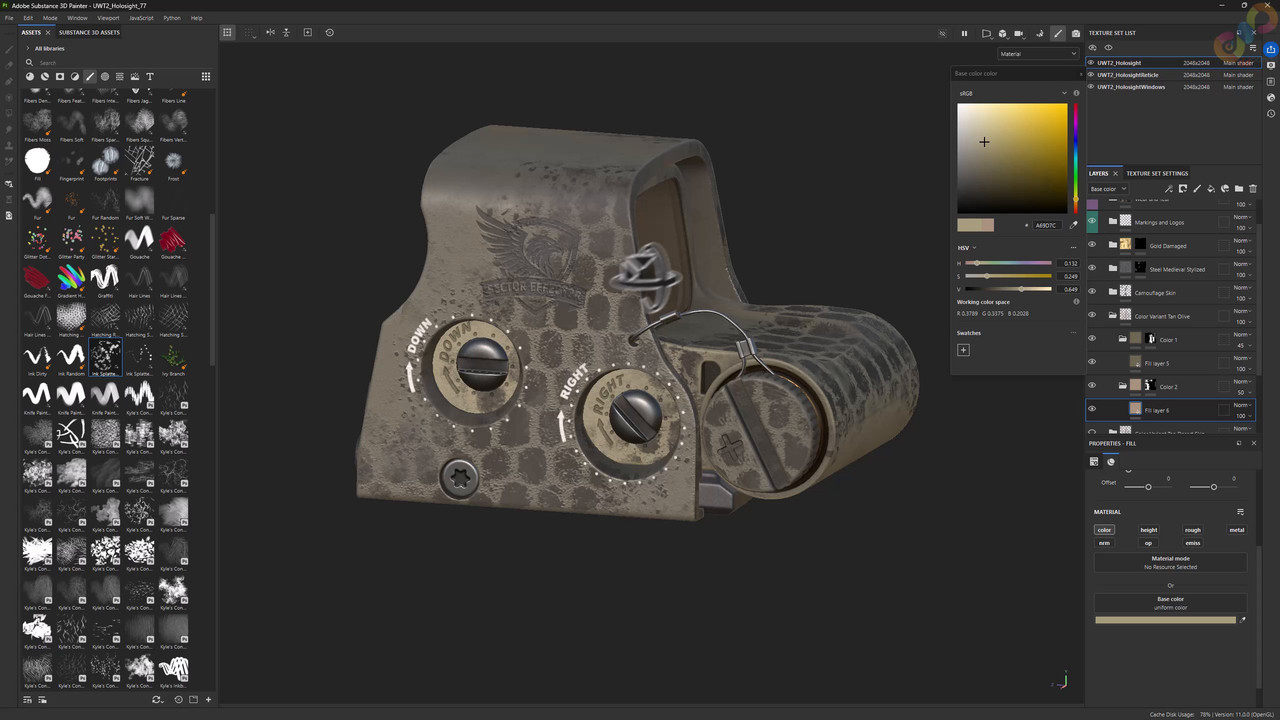 UWT2 AR15 HOLO EP007 Camo Skins Rattle Can Export Finale mp4 0002