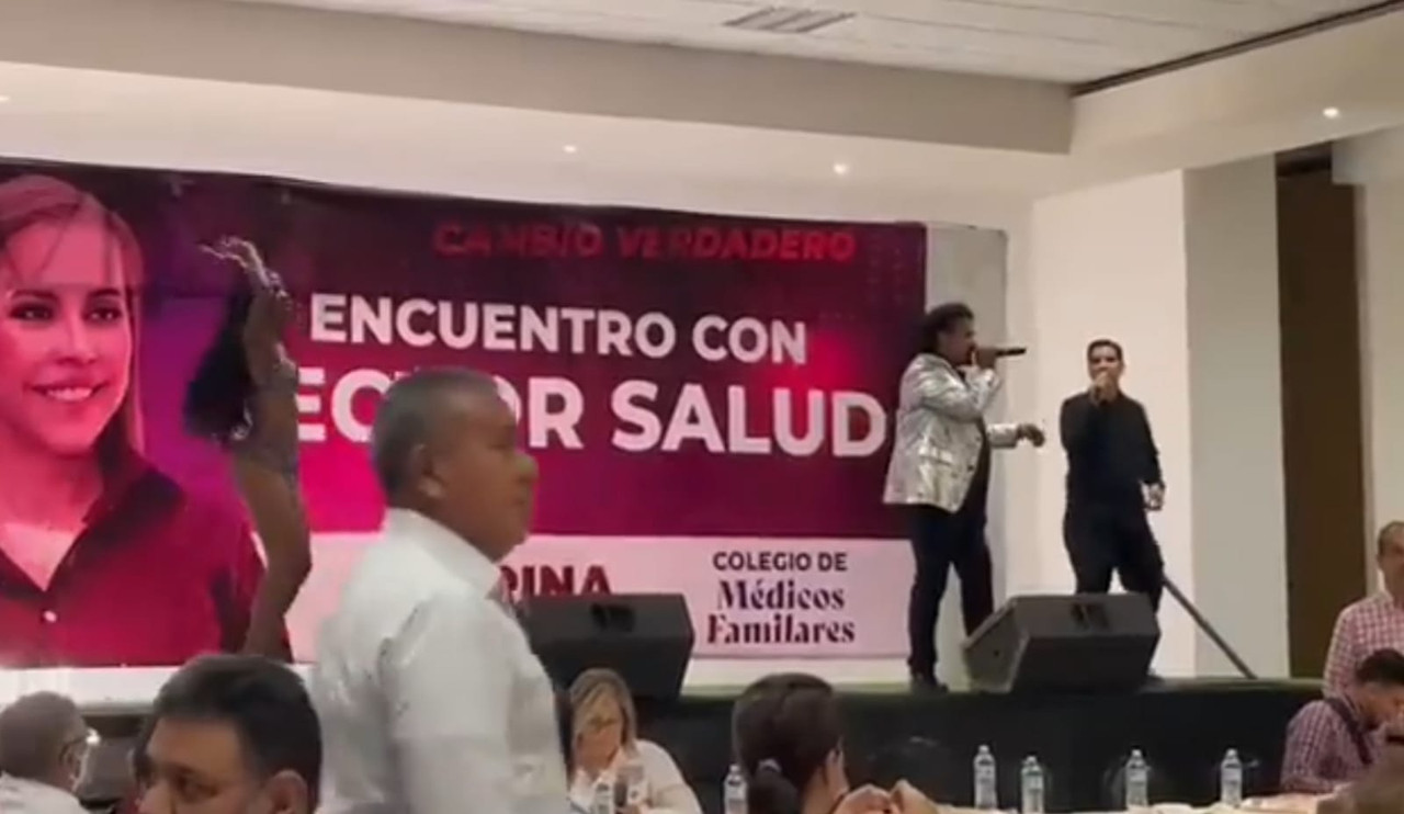 Candidata de Morena contrata show de mujer semidesnuda y canto