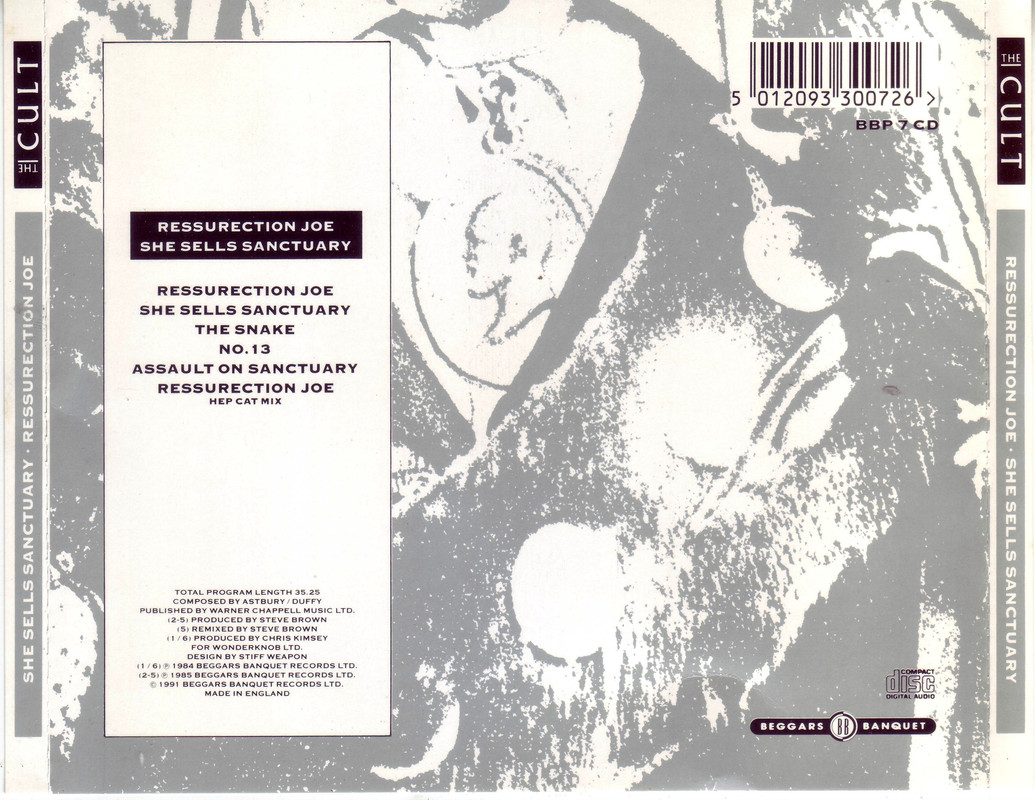 The Cult Resurrection Joe She Sells Sanctuary singles EP EAC FLAC