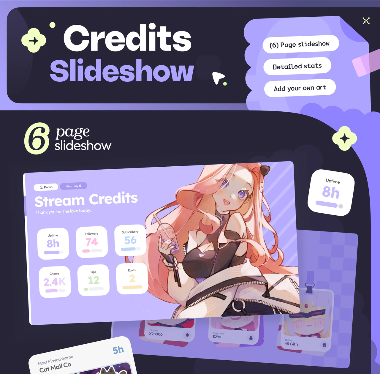 Stream Credits & Recap Widget