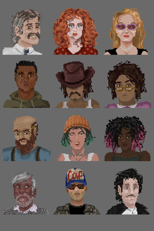 64x64 Pixel Art Character Assets