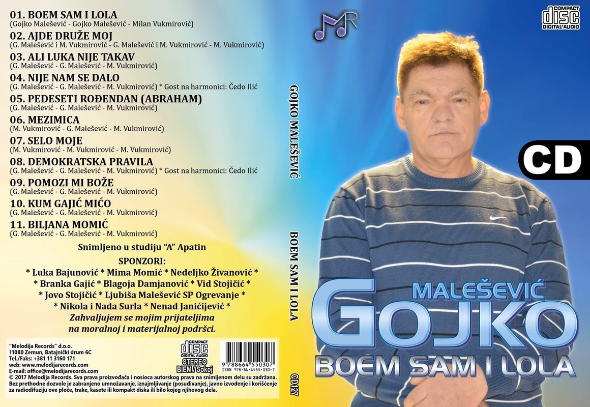 Gojko Malesevic 2017 Prednja