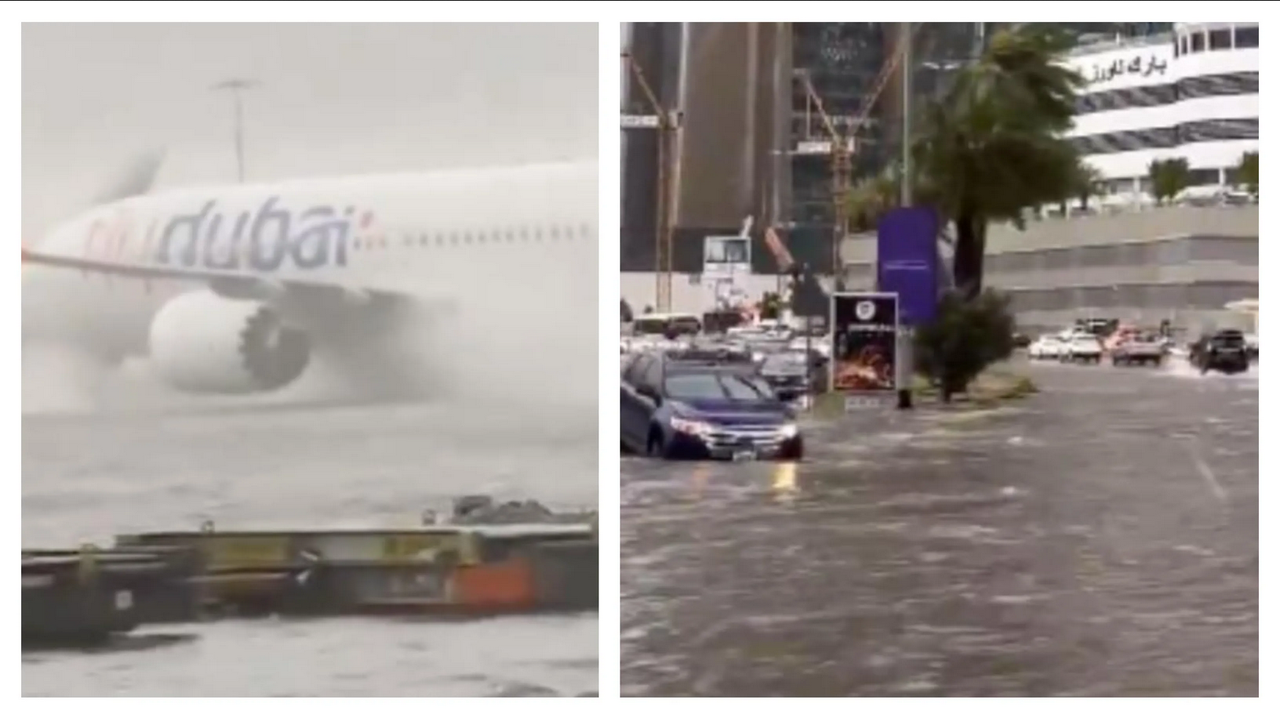 Aeropuerto de Dubai cancela vuelos tras severa inundación