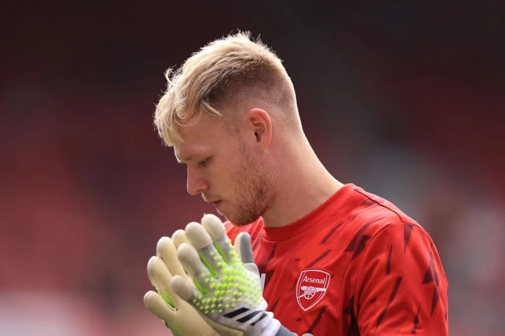 Aaron Ramsdale with Arsenal Aaron Ramsdale with Arsenal