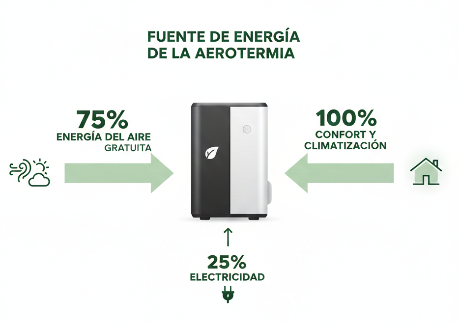 Aerotermia Funcionamiento
