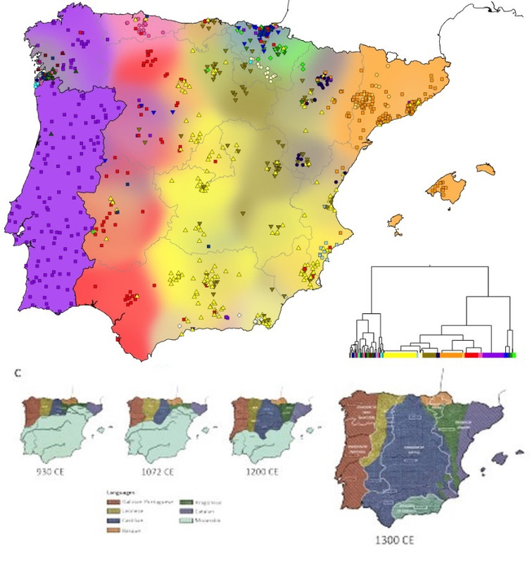 genetics homogeneity cluster iberia