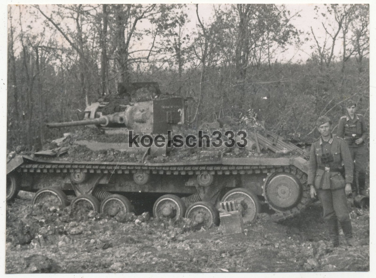 Foto englischer Valentine Mk III Panzer der russischen Armee Lend Lease Tank