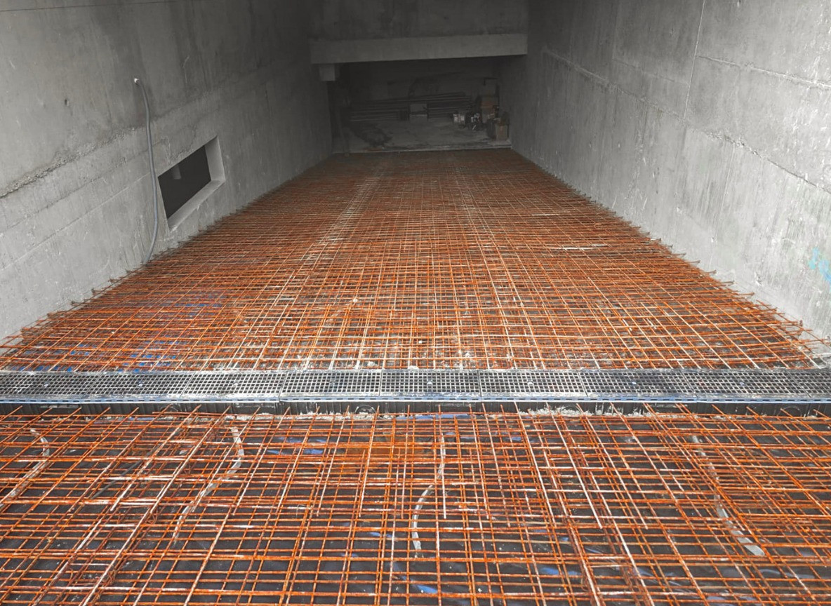 Avant finition béton