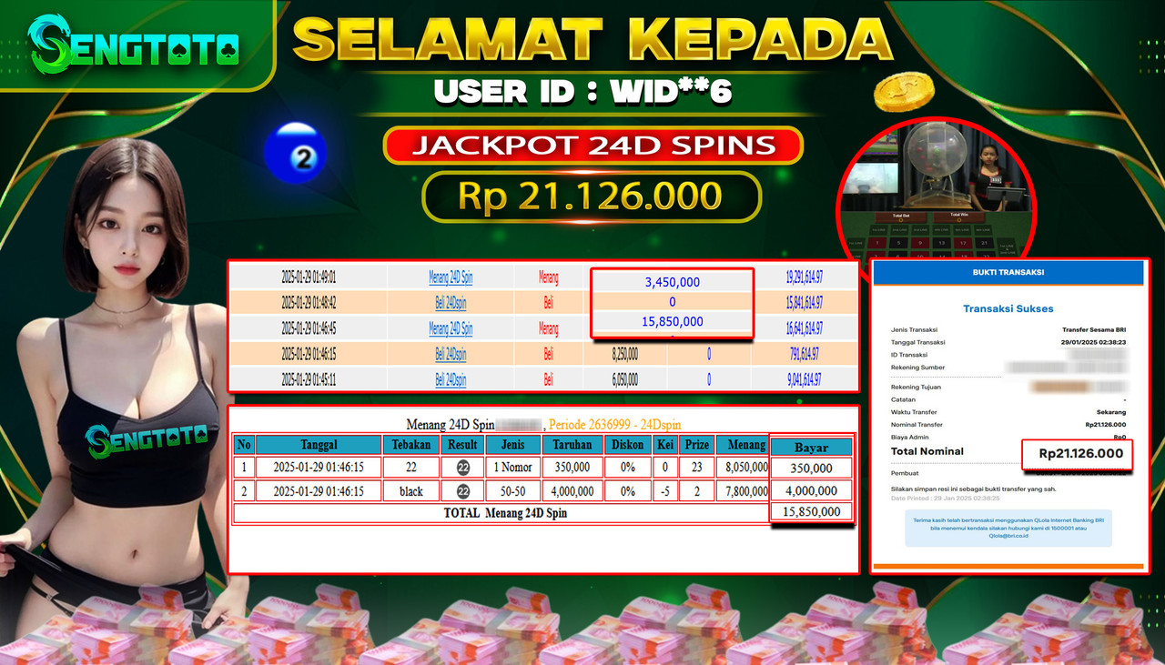 BUKTI PEMBAYARAN LIVE GAME 24D SPIN