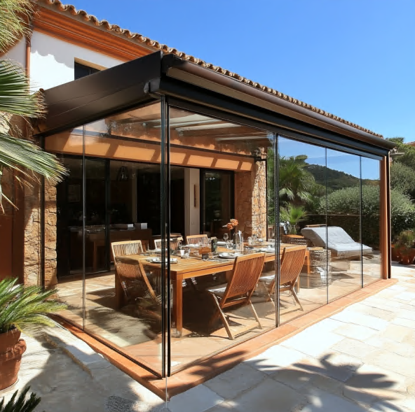 Cortinas de cristal modernas