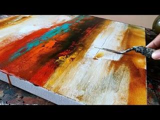 Easy abstract landscapes for beginners, with super cheap materials