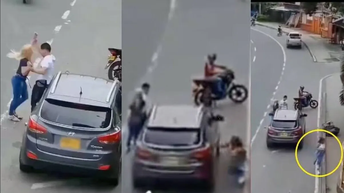 Joven se vuelve viral por distraer a su novia para que su amante salga del coche