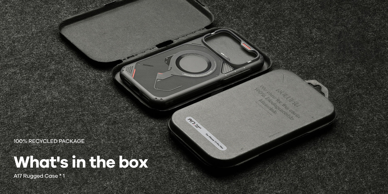 Husa pentru iPhone 17 Pro Max, Aulumu A17 Rugged Outdoor, TPU Rezistent, Compatibila MagSafe, Ventilatie pentru Disipare Caldura, Margini Intarite, Cadrul Camerei Ridicat, Design Rezistent la Socuri, Protectie Maxima, Negru/Gri 9 b55a14de 3d9e 4be8 b4c3 127fd3bd227d