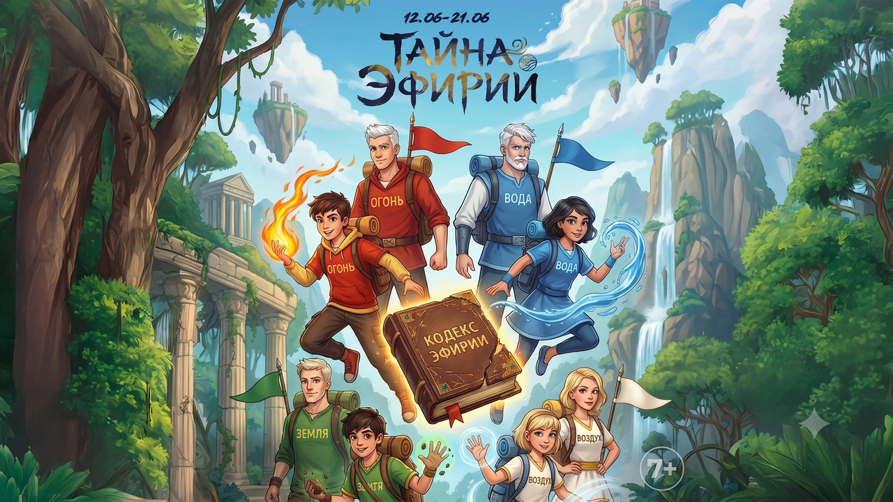 Афиша программы детского лагеря — смена 3