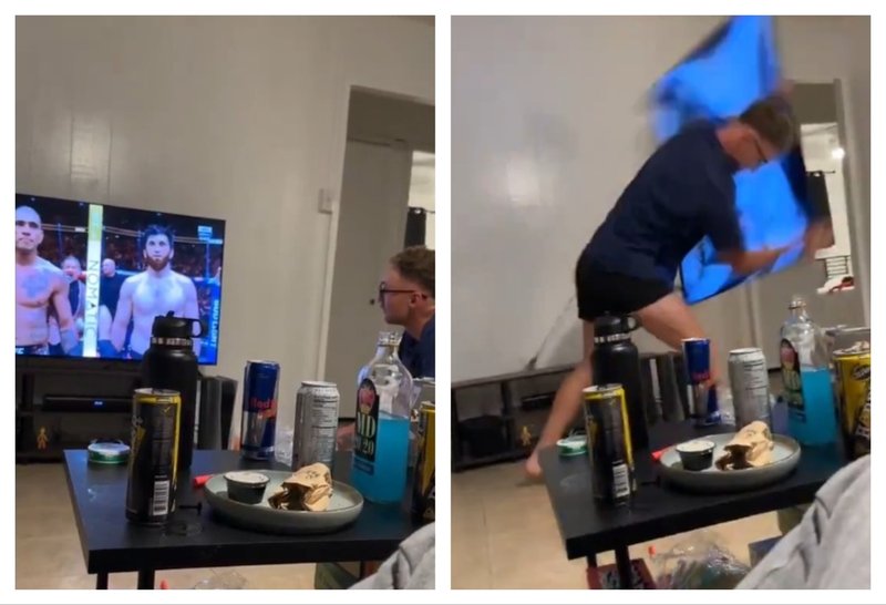 Фен на Перейра си счупи плазмата след загубата от Анкалаев