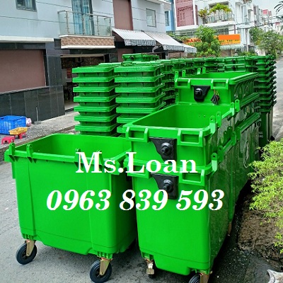 Thùng rác 660 lít màu xanh giảm giá HCM - mua thùng rác nhựa 660L rẻ / Lh 0963.839.593 Ms.Loan Thung-rac-cong-nghiep-660-lit