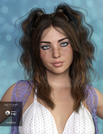 harper hair for genesis 3 and 8 females 00 main daz3d