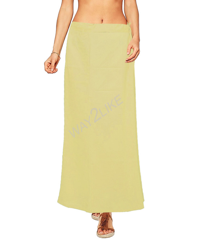 Underskirt Cotton Petticoat Women Inskirt Saree Indian Inner Wear Free Size