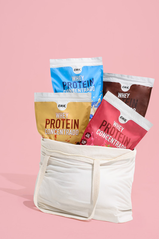 Whey 100% Concentrado, 4 sabores