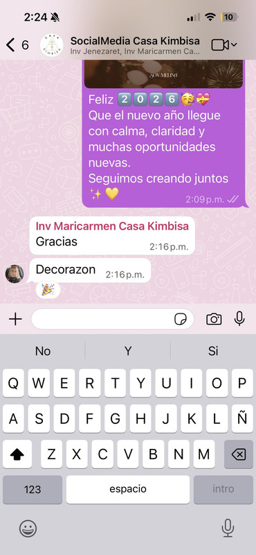 Mensaje de WhatsApp